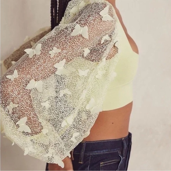 Free People Intimately Flutter By Bandage Crop Top Women's Large - Picture 3 of 7